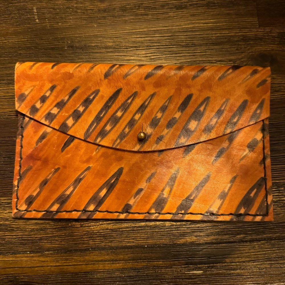 Ilundi Tiger Leather Clutch - NWOT